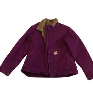 Carhartt Purple Sherpa Lined Jacket
